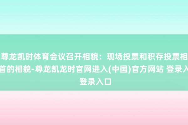尊龙凯时体育会议召开相貌：现场投票和积存投票相聚首的相貌-尊龙凯龙时官网进入(中国)官方网站 登录入口